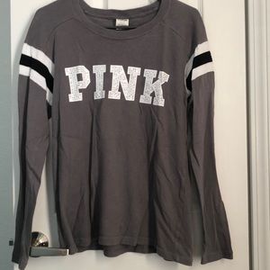 VS PINK Grey and Black Long Sleeve